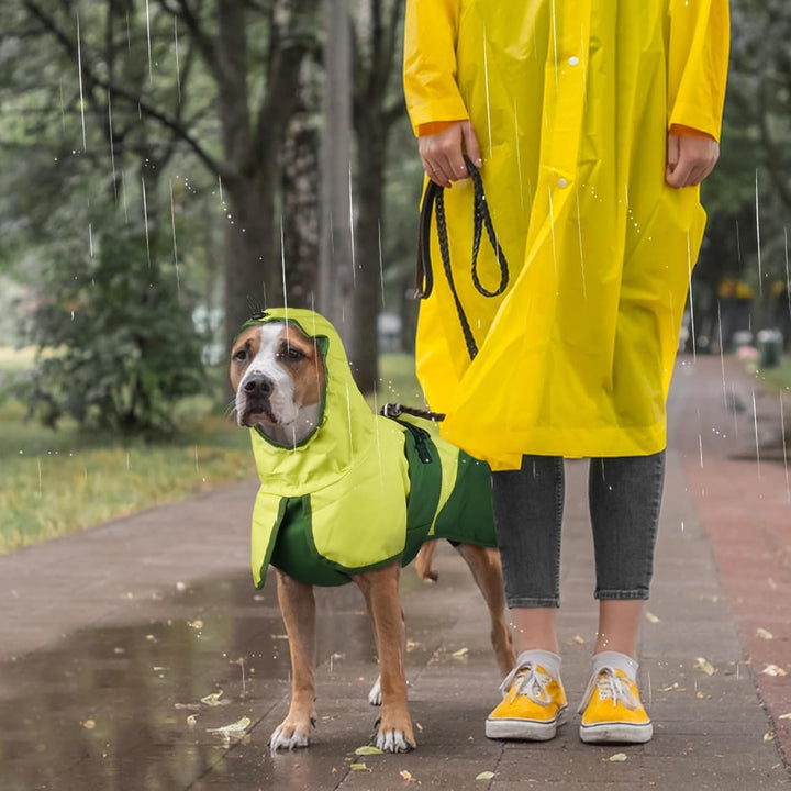 Regenjacke Hund, Wasserdicht Hundejacke Regenjacke Verstellbarer Hunde Regenschutz Hunde-Cape-Regenm