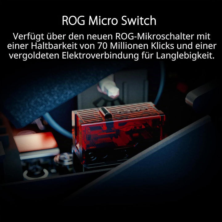 ASUS ROG Spatha X Gaming Maus (kabellos, kabelgebunden, magnetische Ladestation, 12 programmierbare
