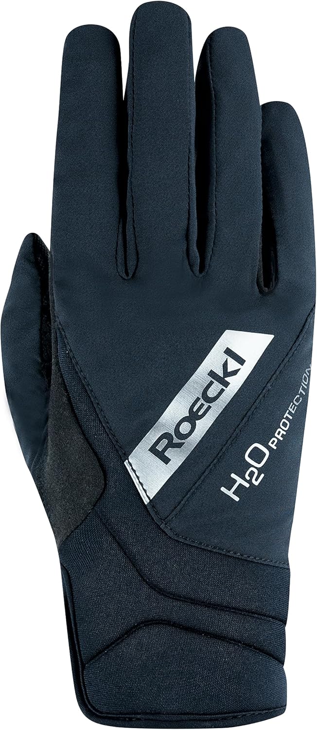 Roeckl Sports Reithandschuh WAREGEM, Turnier Winter Handschuh, 2 Farben, Grösse 6-11 6 Schwarz, 6 Sc