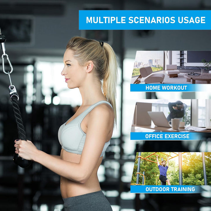 Kabelzug Fitness Kabel Latzug Fitness Bizeps Rücken Trainingsgerät DIY Kabelzug Pulley System Latzug