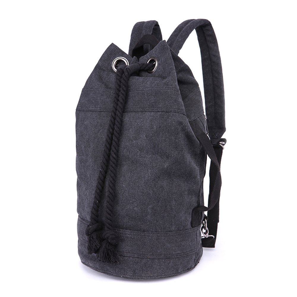 LOSMILE Rucksäcke Damen Herren Daypacks Seesack Leinwand Rucksack Canvas Reisetaschen Umhängetasche