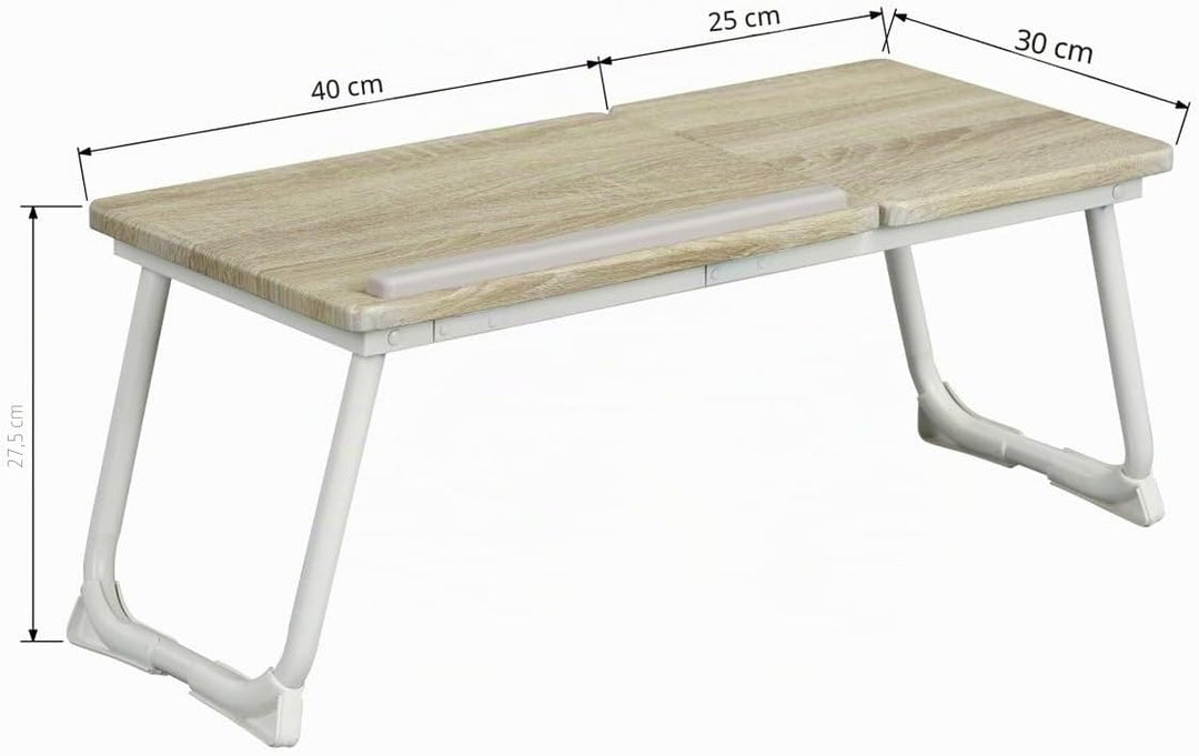 MEUBLE COSY Betttablett Frühstückstablett Laptoptisch Höhenverstellbar mit klappbaren Beinen Betttis