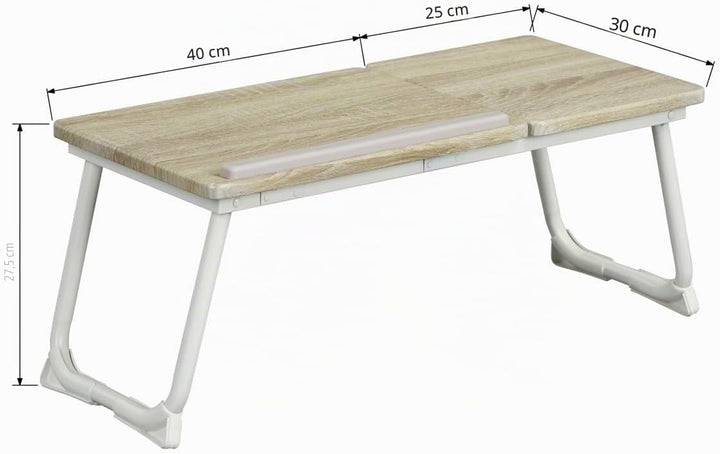 MEUBLE COSY Betttablett Frühstückstablett Laptoptisch Höhenverstellbar mit klappbaren Beinen Betttis
