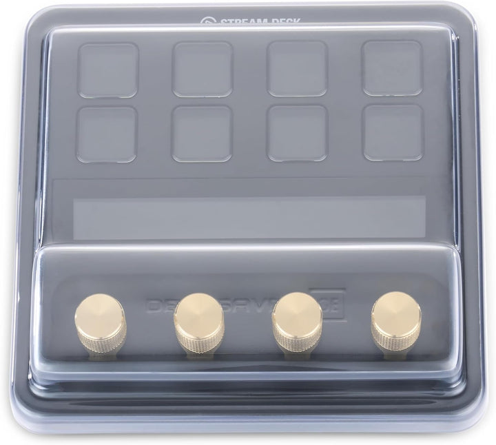 Decksaver Schutzhülle für Elgato Stream Deck+ Studio Controller Serie, Rauchgrau / transparent, herg