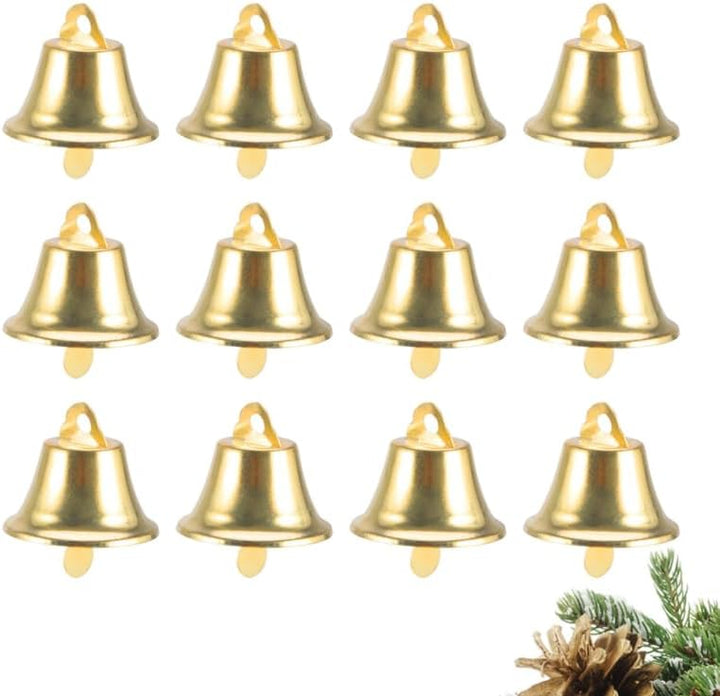 Operitacx 120 StüCk GlöCkchen Zum Basteln, 20mm Kleine GlöCkchen FüR Basteln, Weihnachtsglocken, Win