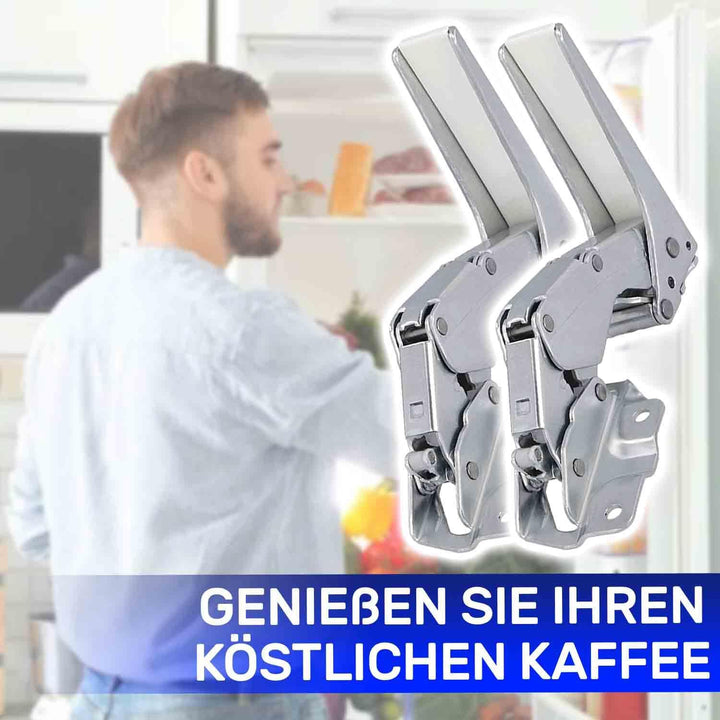 Kit 2 Stück Kühlschrank Scharnier Oben und Unten mit 2 Bolzen und 2 Stopfen mit dem Originalcode 583