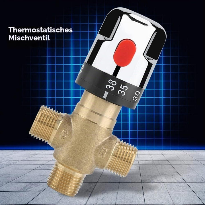 Thermostat Thermostatisches Mischventil, 4 Wege Thermostatmischer Wassertemperaturrohr, Thermostatve