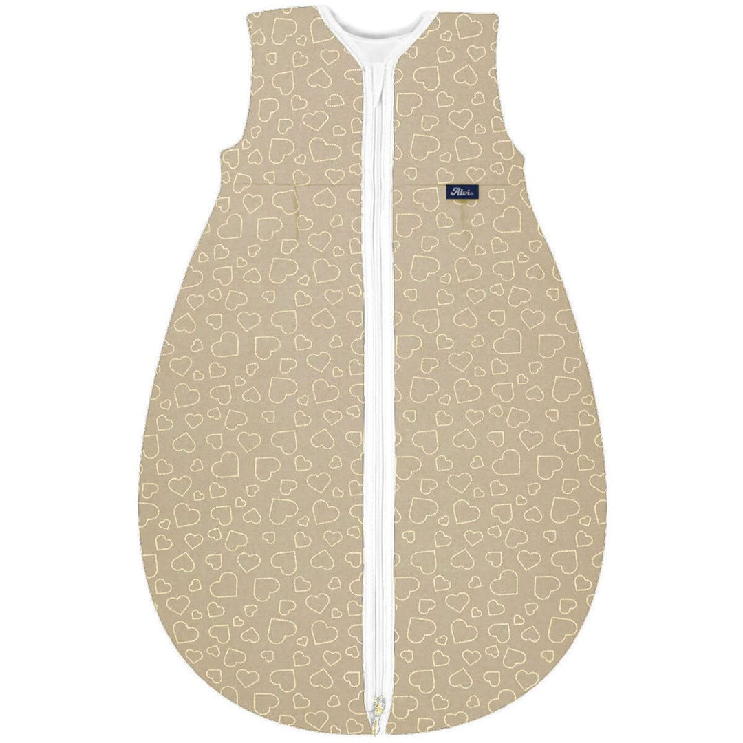 Alvi Sommerschlafsack Mäxchen Light 100 Hearts Nature, 100 Hearts Nature