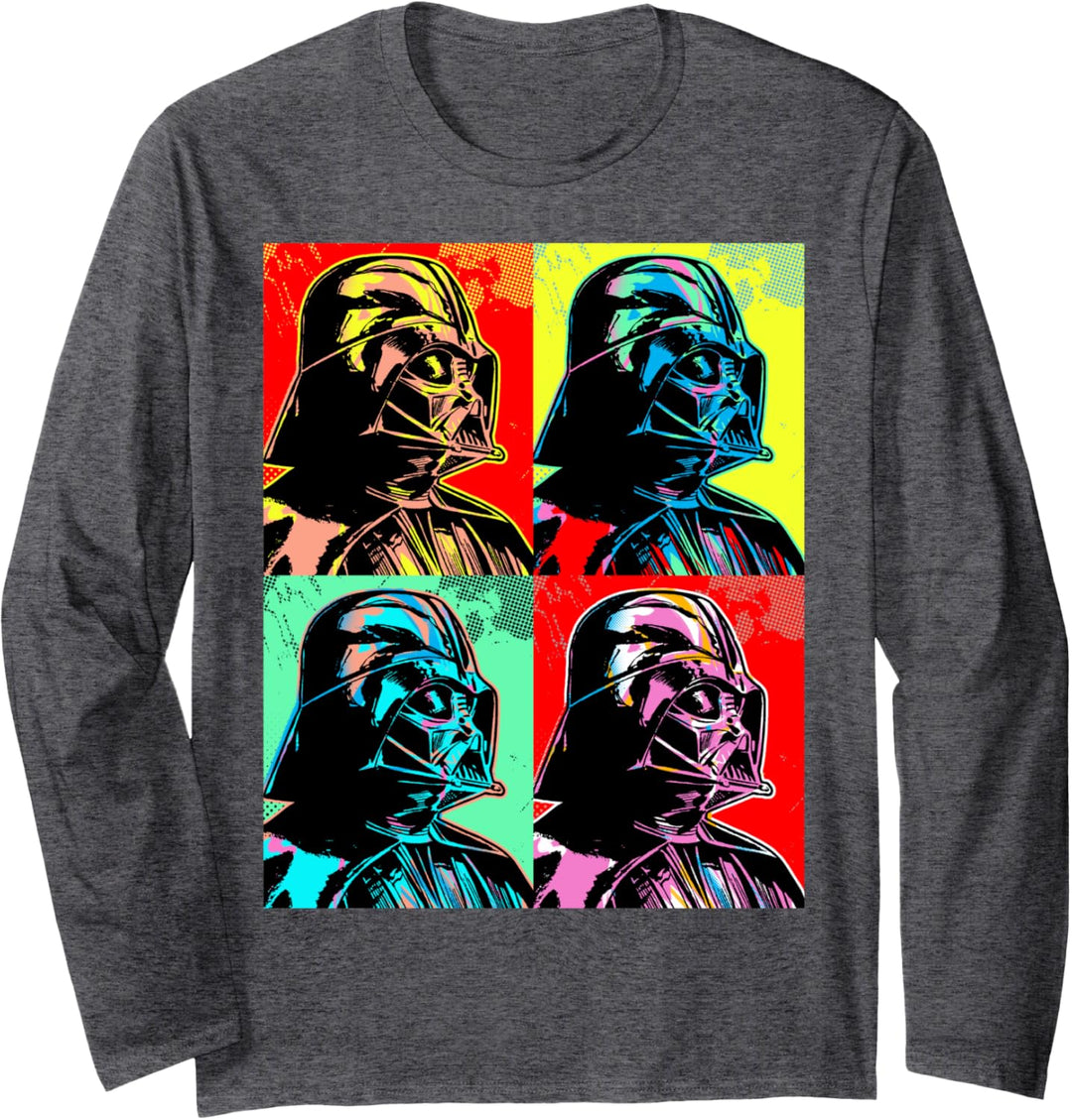 Star Wars Darth Vader Colorful Portrait Panel Box Langarmshirt