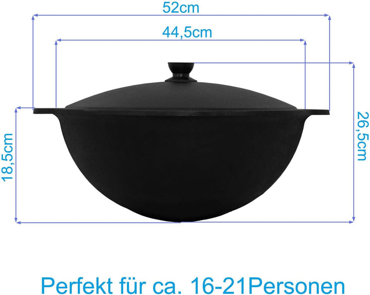 Ø44 Uchag 2mm stahl Utschak mit Abzugsrohr 16L Kazan Rund Grillfächer Schaumkelle Suppenkelle Utscha