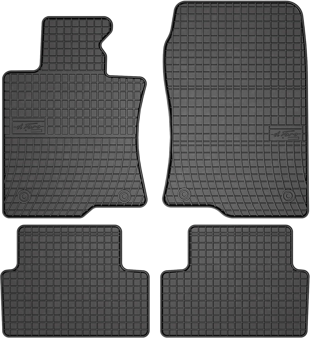 SMK Gummimatten Auto Fussmatte passt für Honda Accord VIII 2008-2015 Verbessern Sie Ihren Reisekomfo