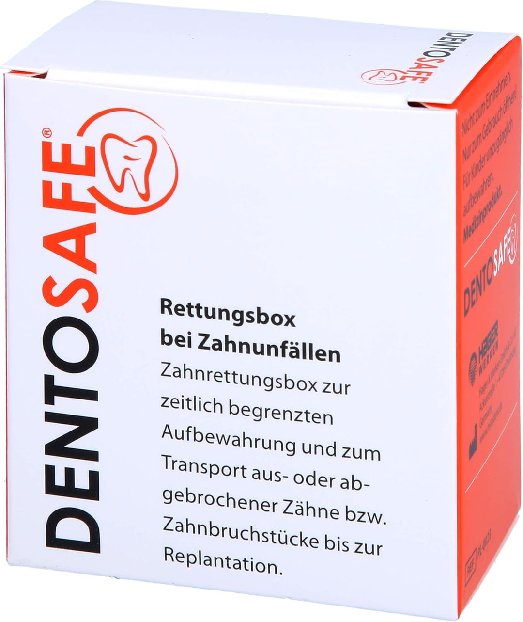 DENTOSAFE Zahnrettungsbox zur Aufbewahrung des Zahnes oder von Zahnbruchstücken - Zahn retten statt