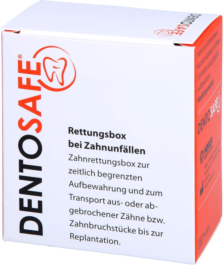 DENTOSAFE Zahnrettungsbox zur Aufbewahrung des Zahnes oder von Zahnbruchstücken - Zahn retten statt