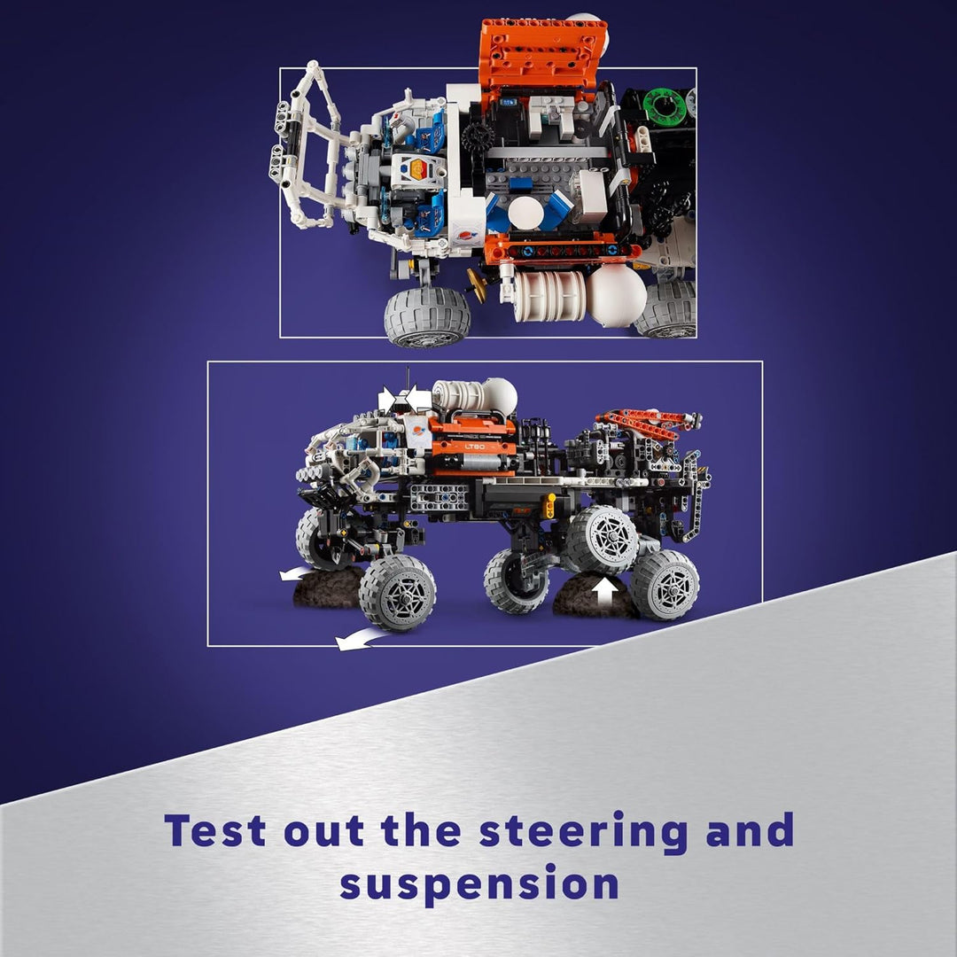 LEGO Technic 42180 Mars Crew Exploration Rover Bauset, Weltraumgeschenk für Jungen und Mädchen, Wiss