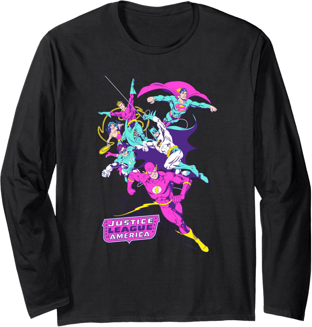 Justice League Colorful League Langarmshirt