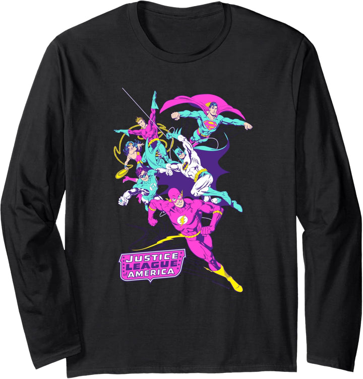 Justice League Colorful League Langarmshirt