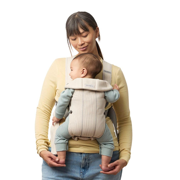 BabyBjörn Babytrage Mini, 3D-Netzstoff, Creme