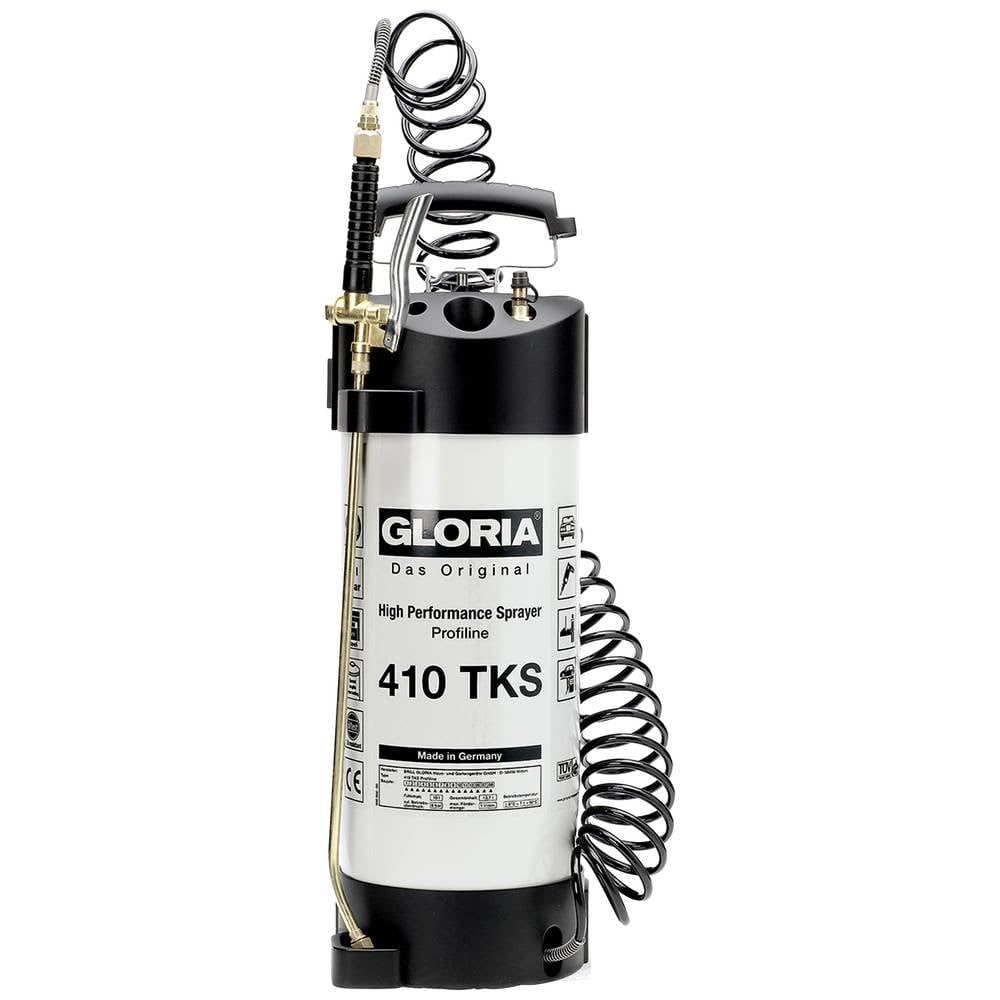 GLORIA Hochleistungssprühgerät 410 TKS Profiline | 10 L Füllinhalt | Profi-Drucksprüher aus Stahl |