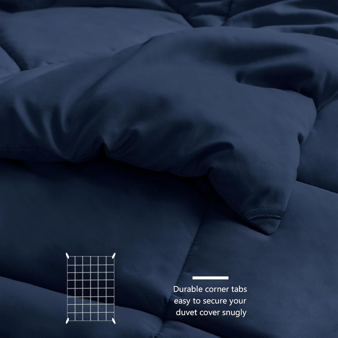 WAVVE Bettdecke 135x200 cm Ganzjahresdecke 4 Jahreszeiten, Steppdecke 300gsm Mikrofaser 135x200cm, S