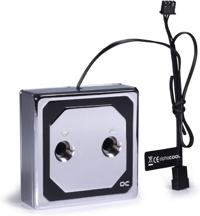 Alphacool 13083 Eisblock XPX Aurora Edge - Full Brass Chrome Digital RGB CPU Kühler Wasserkühlung