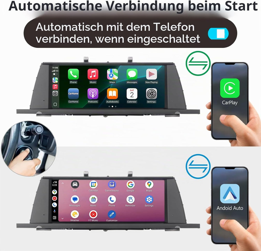 Fast Boot Linux Autoradio kompatibel mit BMW 5GT-Reihe F07 (2010-2012) CIC iDrive Upgrade | Bluetoot