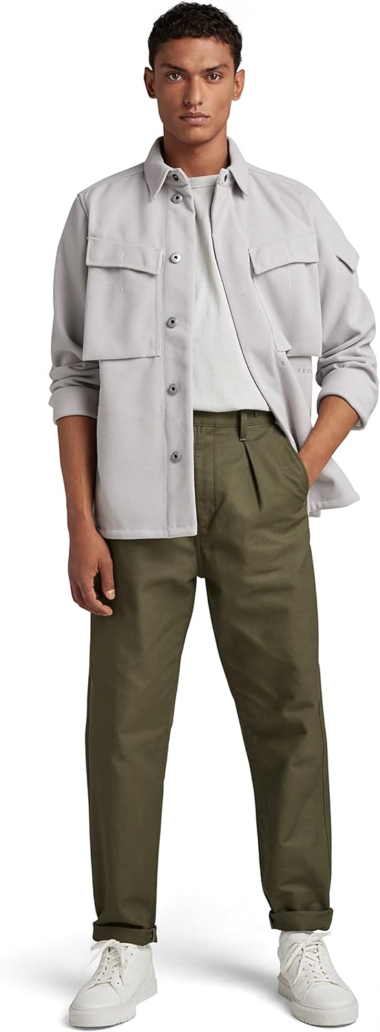 G Star RAW, Herren Mysterious Regular Hemd M Grau (Cool Grey D21982-d200-1295), M Grau (Cool Grey D2