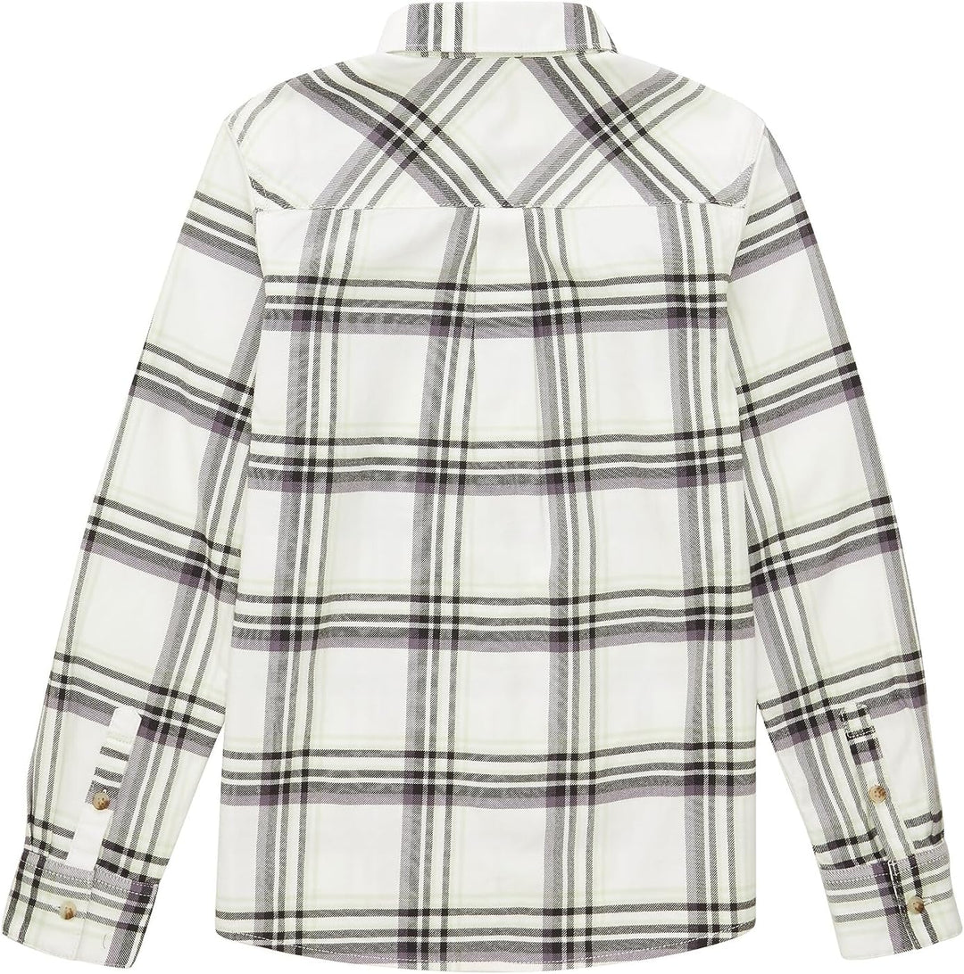 TOM TAILOR Jungen Flanell-Hemd mit Karomuster & Brusttasche 164 32598-greyish White Multicolor Check