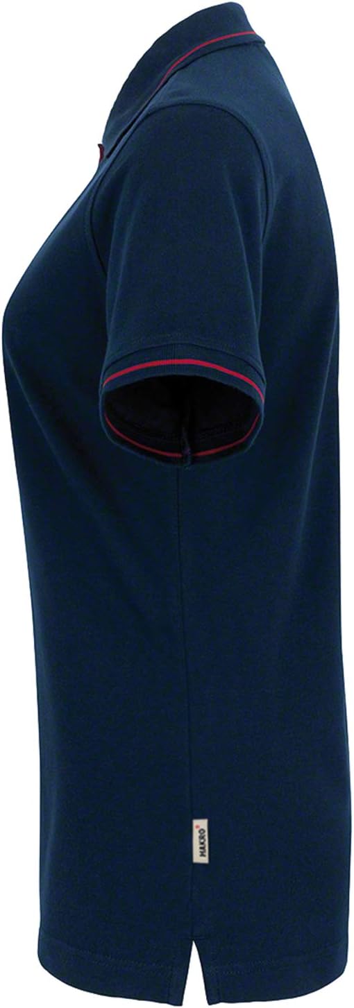 HAKRO Damen Polo-Shirt Casual - 203 - mehrere Farben M Tinte/Rot, M Tinte/Rot
