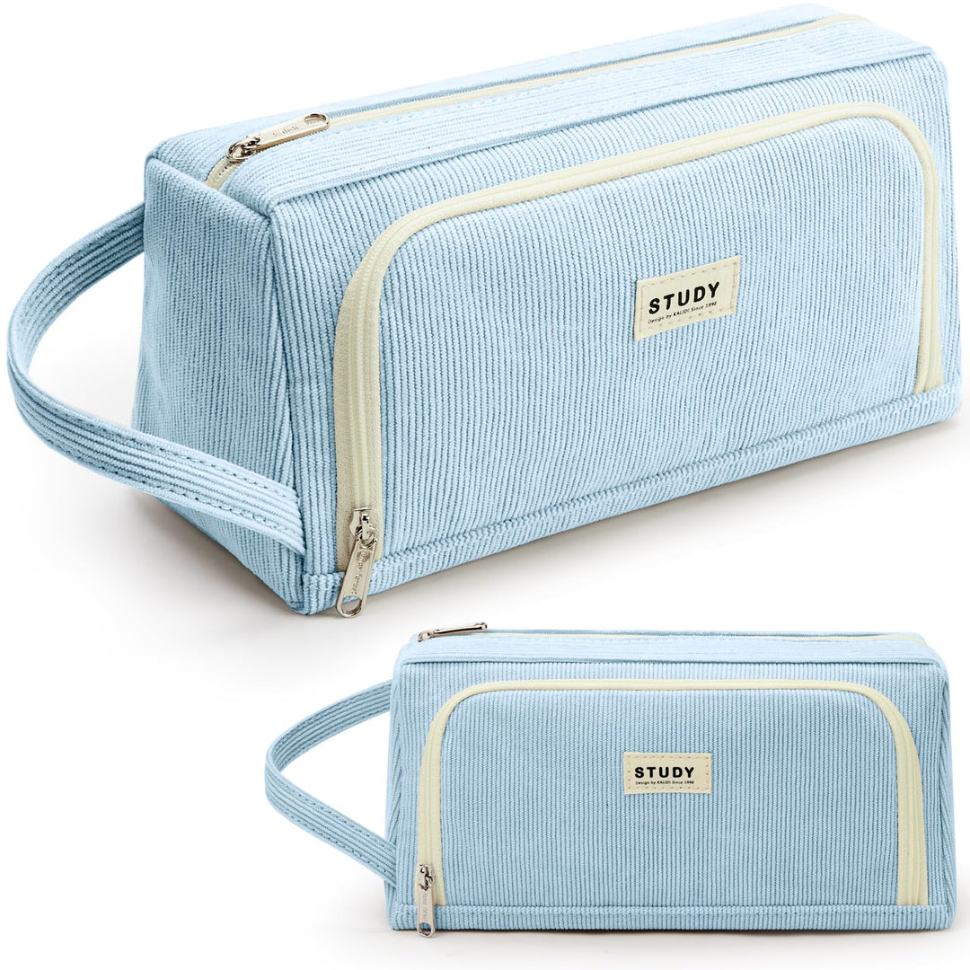 KALIDI Federmäppchen Mäppchen Federtaschen 2 Fächer, extra gross Pencil Case Stifte Etui Schule, Aes
