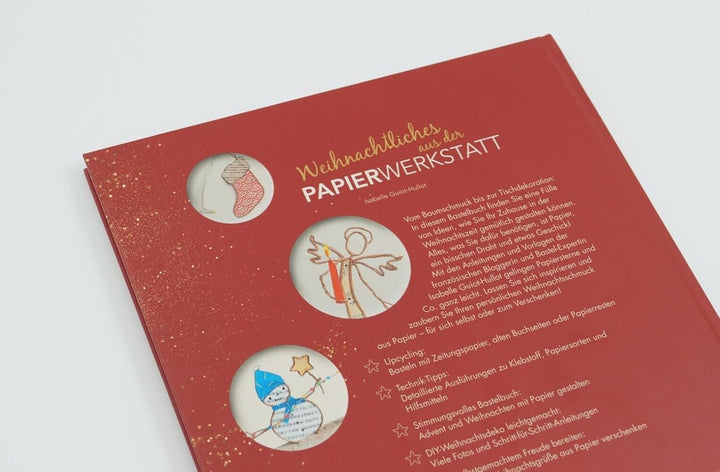 Weihnachtliches aus der Papierwerkstatt: Basteln mit Papier und Draht. Mit der zauberhaften Papierwe