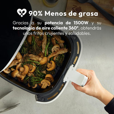 MasterPRO I-Rocket 500 | Hot Air Fryer | Colour White | 5 L Capacity and 1500 W Power | LED Touch Sc