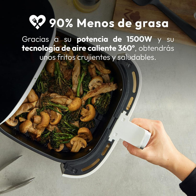 MasterPRO I-Rocket 500 | Hot Air Fryer | Colour White | 5 L Capacity and 1500 W Power | LED Touch Sc