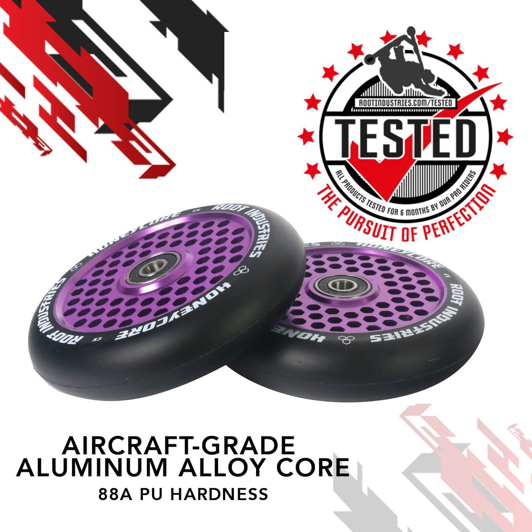 Root Honeycore Scooter-Räder Lila 120mm, Lila 120mm
