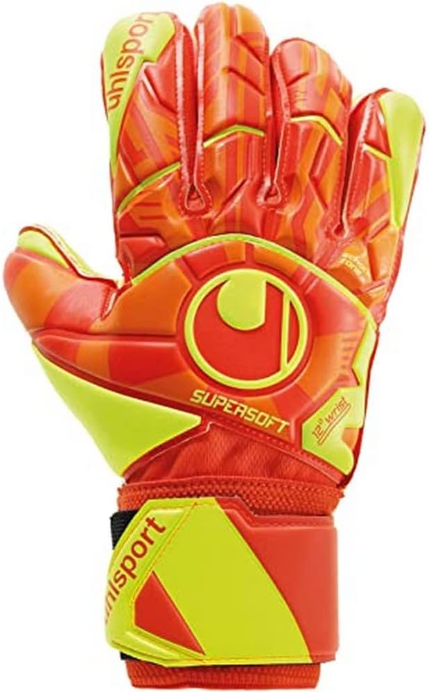 uhlsport Herren Dynamic Impulse Supersoft Handschuhe 11 dynamic orange/fluo gelb/, 11 dynamic orange