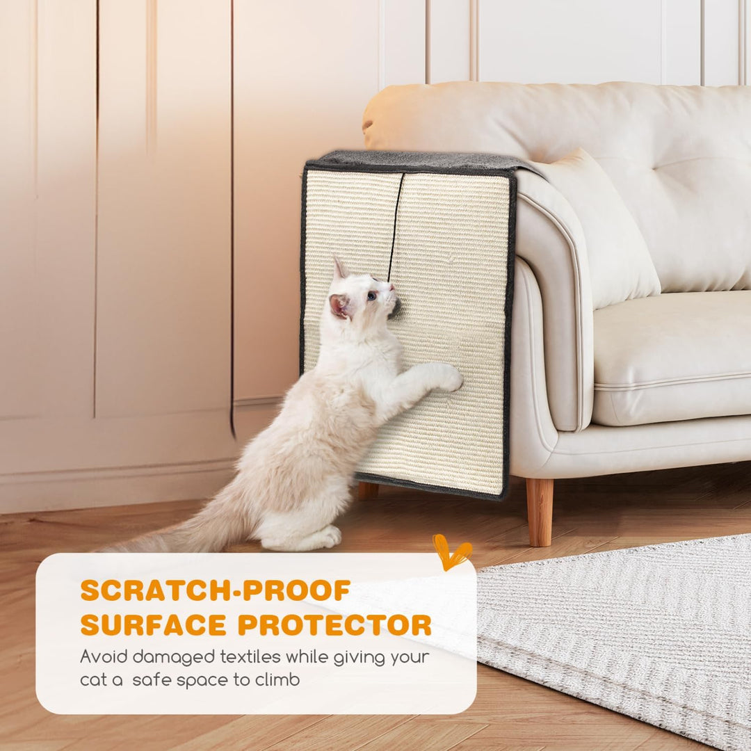Nobleza Katzen Kratzmatte Kratzschutz Sofa, Sisal Kratzteppich für Katze, Sessel Couch Katzenkratzma