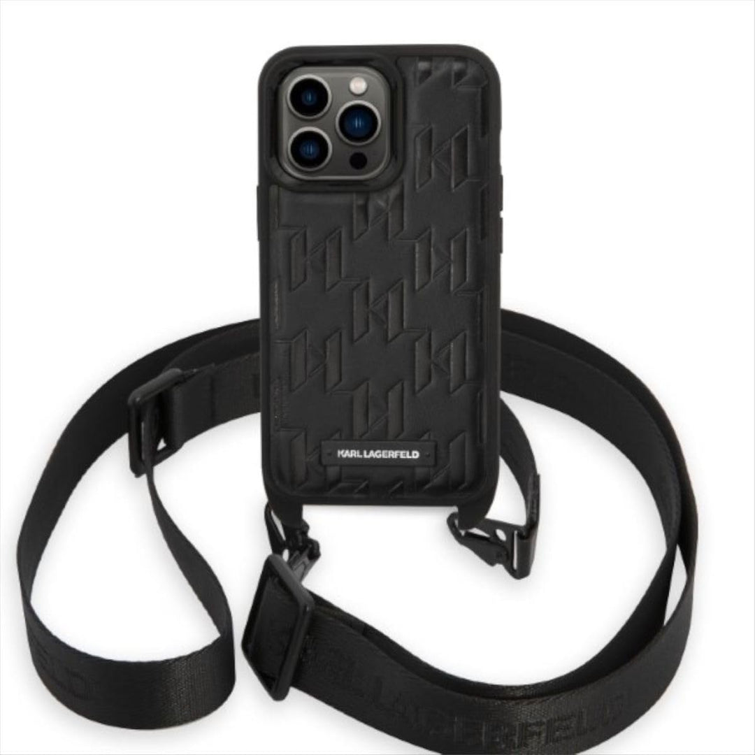 KARL LAGERFELD KLHCP14XSTMMK Hülle für iPhone 14 Pro Max 6,7" hardcase Schwarz M