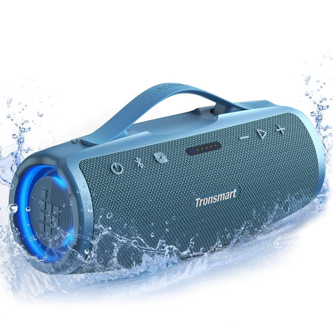 Tronsmart Mirtune S100 Bluetooth Lautsprecher, IPX7 wasserdicht, 5.3 Bluetooth, 20 Stunden Lange Akk