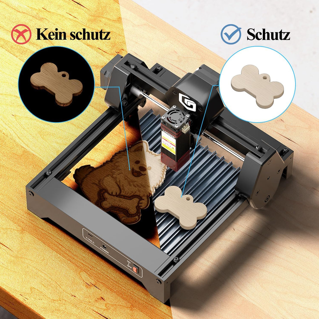 Longer Wabenplatte 153 × 153 mm – Wabentisch für Lasergravierer &amp; Laserschneider, erweiterbar &amp; abne