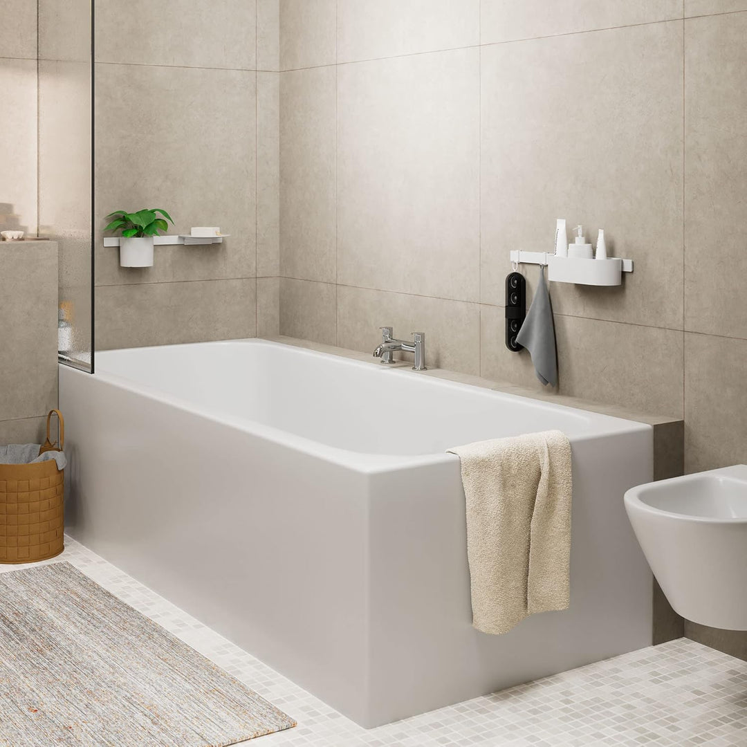 hansgrohe Wannenarmatur Vernis Blend, für 1 Funktion, Chrom Aufputz-Installation Wanne Chrom, Aufput