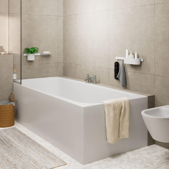 hansgrohe Wannenarmatur Vernis Blend, für 1 Funktion, Chrom Aufputz-Installation Wanne Chrom, Aufput