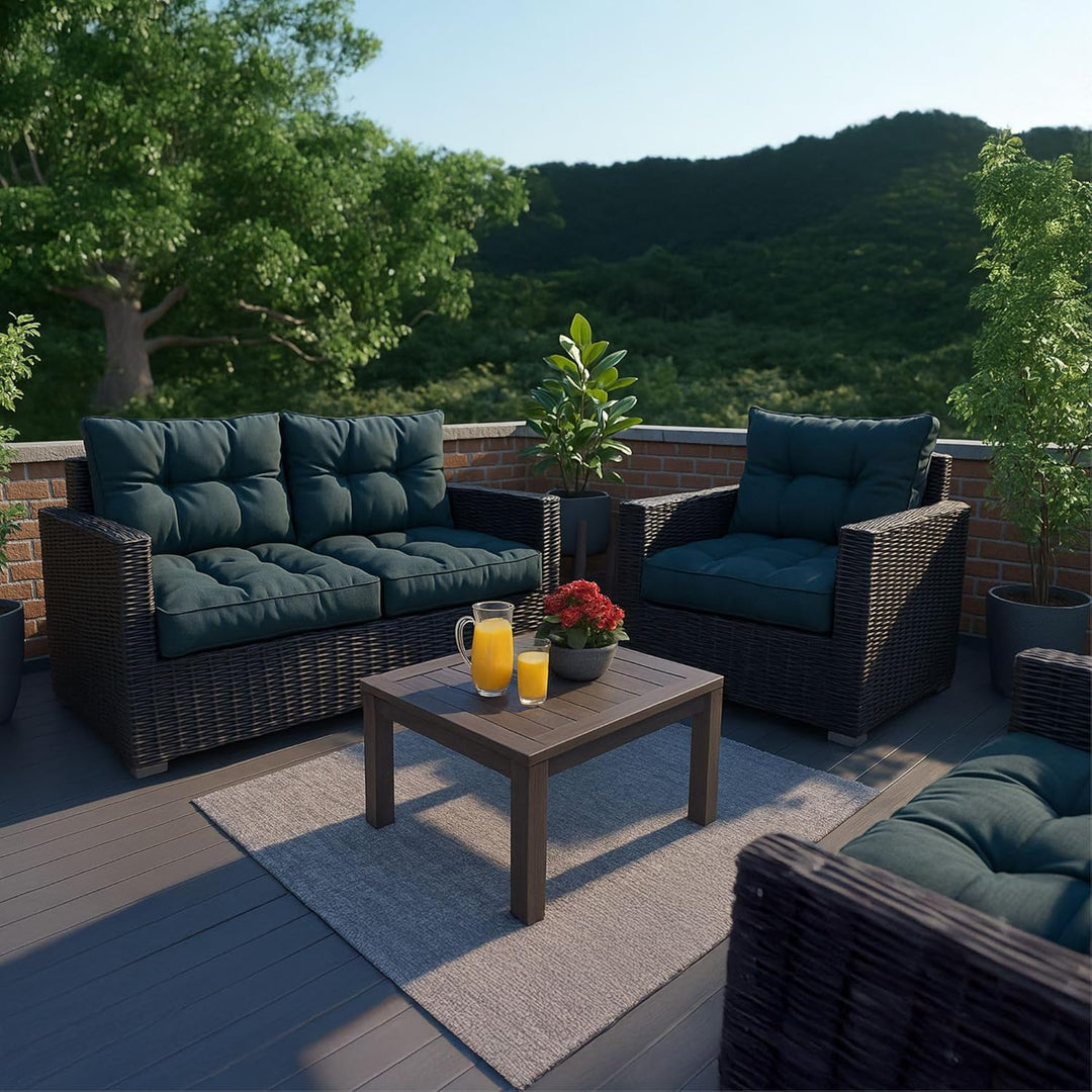 Amazinggirl Polster für Gartenmöbel Sitzpolster 60x60 cm - Lounge Kissen Outdoor Polster Balkon und