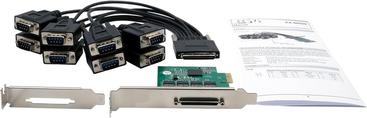 EX-46028 8S Seriell RS-232 PCIe Karte