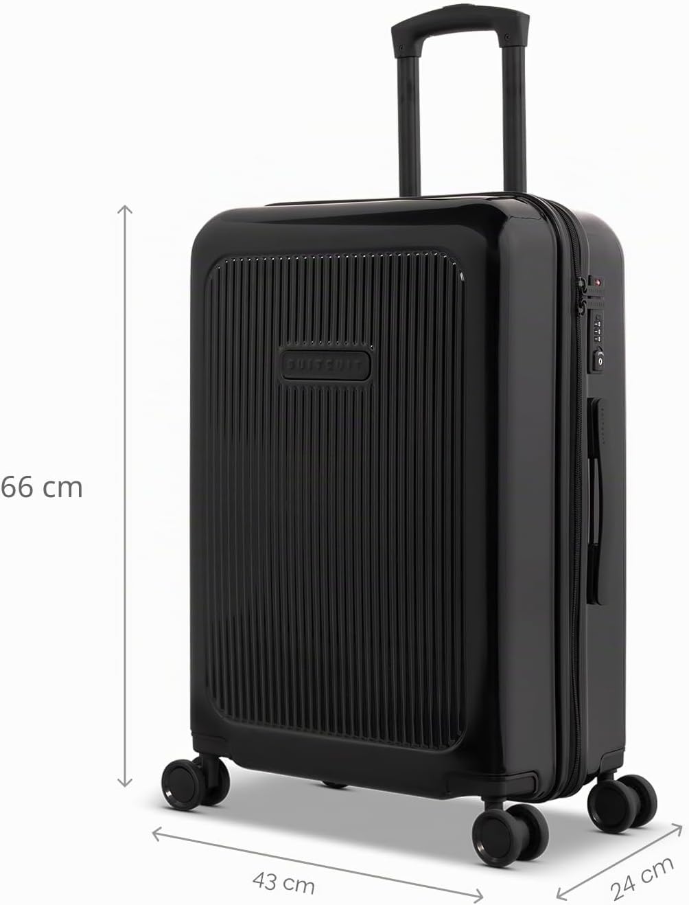 SUITSUIT Koffer Gross 66 cm - Leicht Hartschalen Reisekoffer mit Rollen - TSA-Schloss - 55 L - Expre