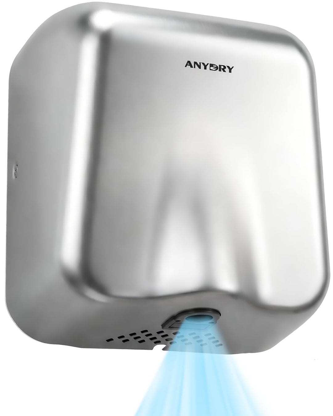 anydry Gewerblicher Händetrockner Edelstahl Heavy Duty mit HEPA-Filter | 8-10s Schnelles Trocknen, D