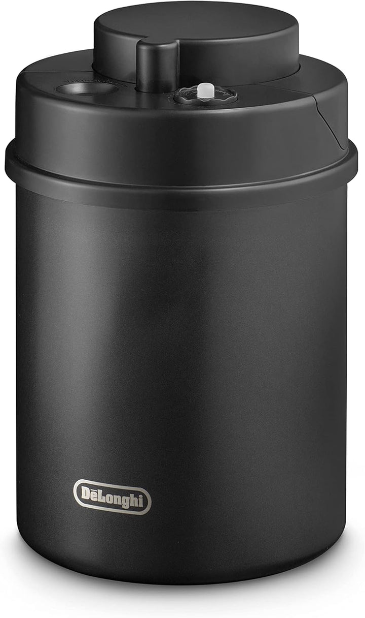 De'Longhi Vakuum-Kaffeebehälter DLSC071 – 1,5 L, Manuelle Versiegelung, Elegantes Design aus Schwarz