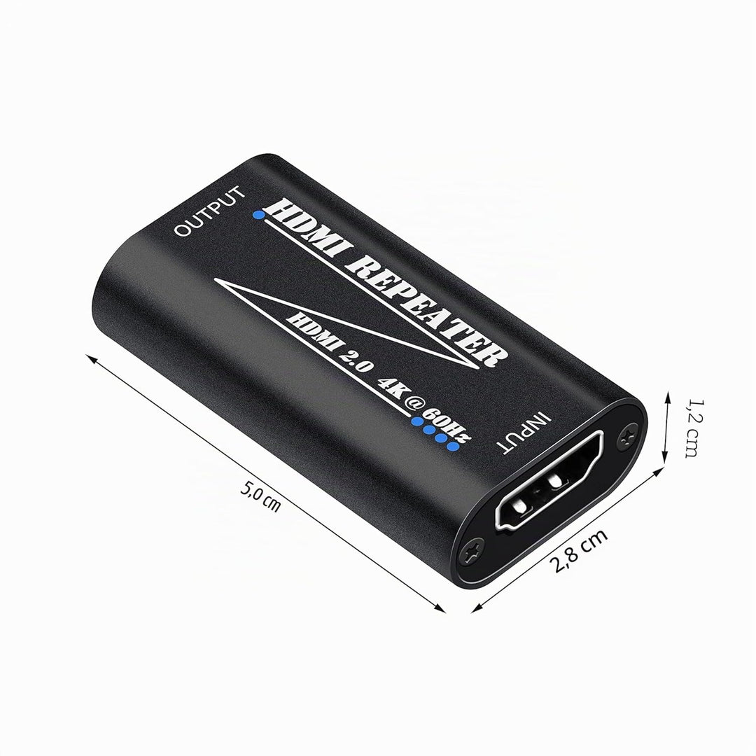 KUYIA HDMI-Repeater 4K 60 Hz, Extender-Verstärker, Buchse auf Buchse, Kabeladapter, 30 m, 2.0 Signal