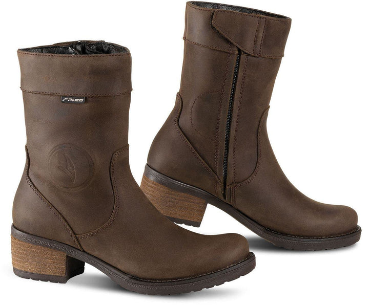 Falco Herren Stiefel FA Motorradstiefel 38 EU Braun, 38 EU Braun