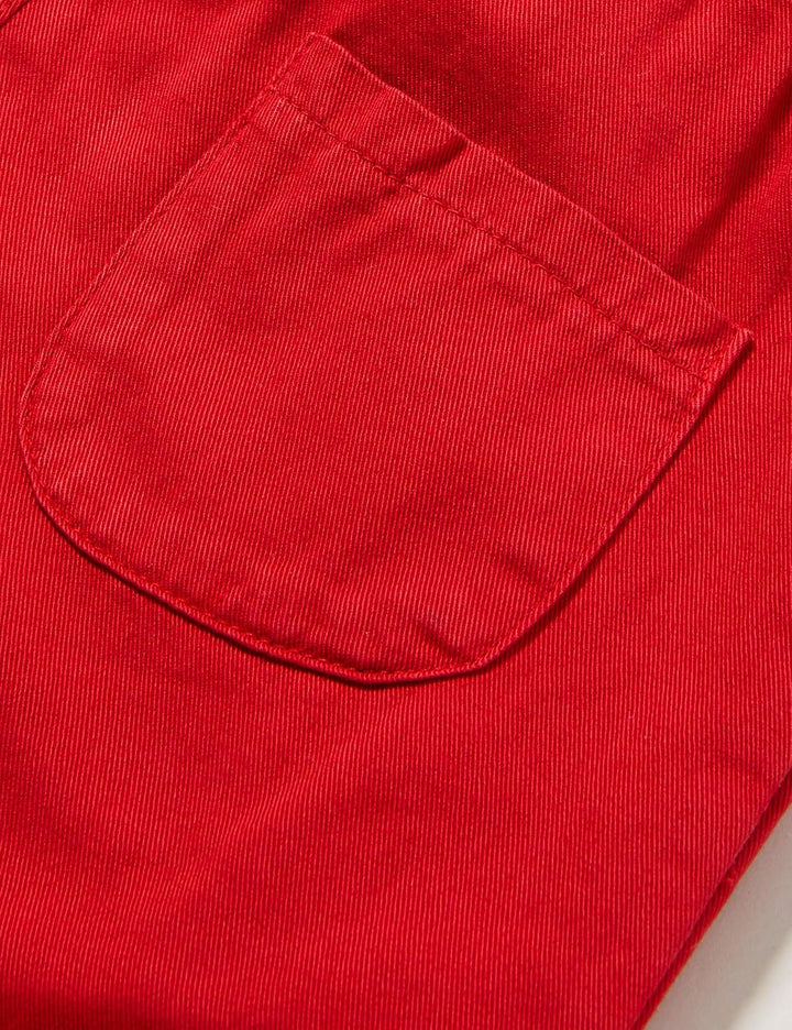 loud + proud Uni Kinder Gewebte, GOTS Zertifiziert Hose 74-80 Tomato, 74-80 Tomato