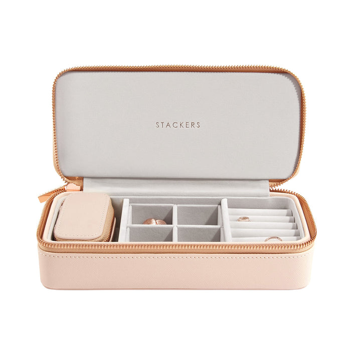 Stackers Blush Gross & Petite Reise Schmuckschatulle, Blush