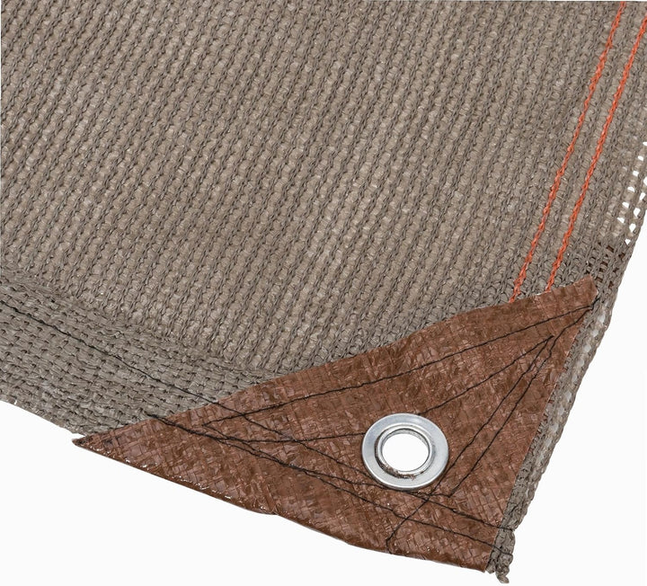 WerkaPro 10831 Sichtschutz Taupe, 220 g/m² verstärkt gewebt 2 m x 10 m, Polyethylen (2 x 10 m) EU ta